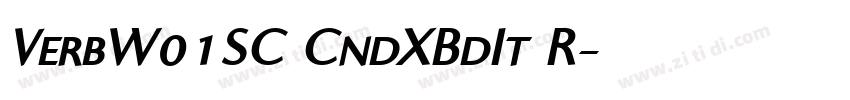 VerbW01SC CndXBdIt R字体转换